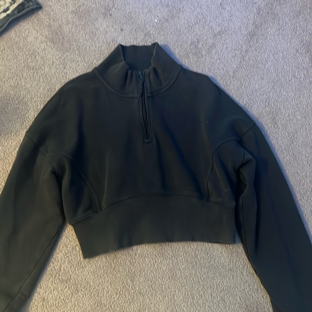 Aerie Large quarter zip collar sweater